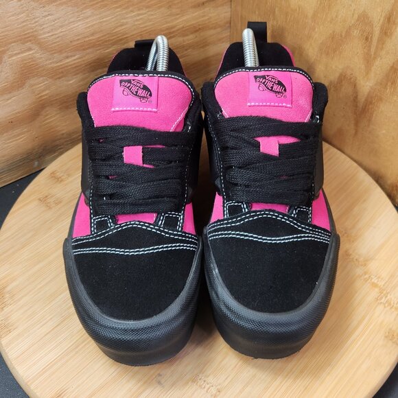 Vans Knu Womens Stack Platform Pink Black Skate Sneakers Size 9 - Picture 3 of 10